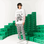 חולצת טריקו מכותנה אורגנית בגזרה רופפת של lacoste x minecraft DZ4D0D853 לבן 001 גברים - Image 2