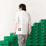 חולצת טריקו מכותנה אורגנית בגזרה רופפת של lacoste x minecraft DZ4D0D853 לבן 001 גברים - Image 3