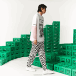 חולצת טריקו מכותנה אורגנית בגזרה רופפת של lacoste x minecraft DZ4D0D853 לבן 001 גברים - Image 8