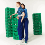 מכנסי ג'וגינג של lacoste x minecraft מכותנה אורגנית DZ4D0D1174 כחול bdm גברים