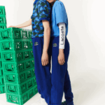 מכנסי ג'וגינג של lacoste x minecraft מכותנה אורגנית DZ4D0D1174 כחול bdm גברים - Image 4