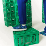 מכנסי ג'וגינג של lacoste x minecraft מכותנה אורגנית DZ4D0D1174 כחול bdm גברים - Image 8