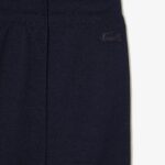 מכנסי טראק דו-שכבתי של lacoste x goop DZ4D0D2667 כחול כהה 166 נשים - Image 2