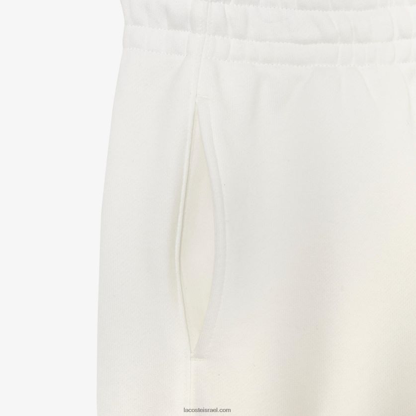 מכנסי טרנינג של lacoste x goop כותנה DZ4D0D2665 לבן 70V נשים - Image 3