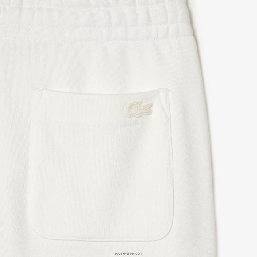 מכנסי טרנינג של lacoste x goop כותנה DZ4D0D2665 לבן 70V נשים - Image 4