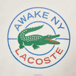סווטשירט כותנה בלוק צבעוני של lacoste x awake ny DZ4D0D1183 לבן בורדו nfb גברים - Image 5
