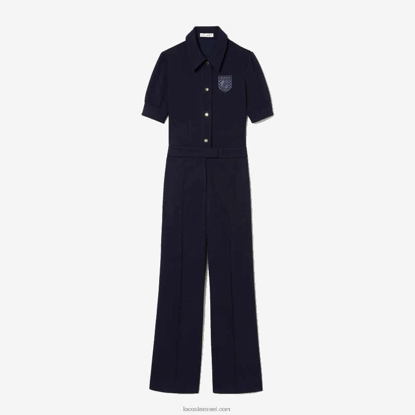 סרבל פיקה דו-שכבתי של lacoste x goop DZ4D0D2666 כחול כהה 166 נשים - Image 2