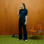 סרבל פיקה דו-שכבתי של lacoste x goop DZ4D0D2666 כחול כהה 166 נשים