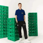 פולו כותנה אורגנית בהתאמה קלאסית של lacoste x minecraft DZ4D0D942 כחול bdm נשים - Image 2