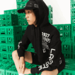 קפוצ'ון צמר אוברסייז של lacoste x minecraft DZ4D0D2585 שחור 031 נשים - Image 8