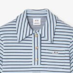 שמלת אקארד עם פסים של lacoste x goop DZ4D0D2672 כחול כהה לבן cjr נשים - Image 3