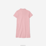 שמלת פולו של lacoste x minecraft כותנה פיקה DZ4D0D3297 ורוד 7sy בנות - Image 2