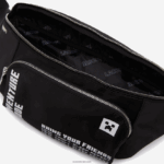תיק מותן קל משקל ניילון עם רוכסן של lacoste x minecraft DZ4D0D2849 minecraft noir blanc k00 נשים - Image 4