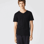 Lacoste 3 חבילות של חולצות טי פשוטות DZ4D0D1346 שחור 031 גברים
