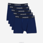 Lacoste 5 חבילות בוקסר לוגו מותן DZ4D0D1398 כחול כהה f9f גברים - Image 4