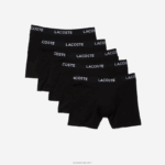 Lacoste 5 חבילות בוקסר לוגו מותן DZ4D0D1399 שחור 031 גברים - Image 4