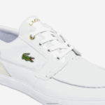 Lacoste bayliss נעלי עור ונעלי סירה סינתטיות DZ4D0D1802 לבן & אוף לבן 65 ט גברים - Image 6