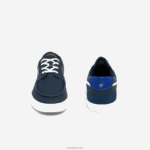 Lacoste bayliss נעלי עור ונעלי סירה סינתטיות DZ4D0D1803 נייבי ולבן 092 גברים - Image 4