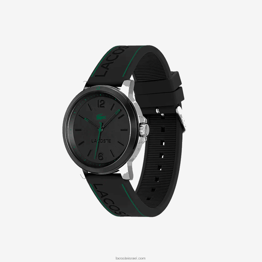 Lacoste Court 3 ידיים שעון סיליקון שחור DZ4D0D2156 שחור 000 גברים - Image 2