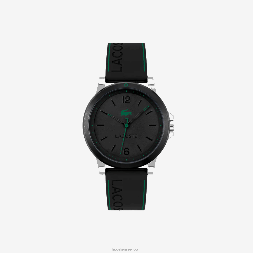 Lacoste Court 3 ידיים שעון סיליקון שחור DZ4D0D2156 שחור 000 גברים - Image 1