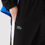 Lacoste אימונית טניס בהדפס תנין ספורטיבית DZ4D0D1144 לבן שחור כחול צהוב l74 גברים - Image 3
