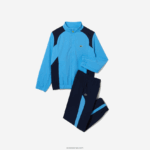 Lacoste אימונית טניס בצבע בלוק ספורט DZ4D0D3186 כחול כהה y25 ילדים - Image 6