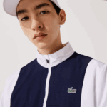 Lacoste אימונית קולורבלוק ממותגת ספורט DZ4D0D1156 לבן כתום כחול כהה 8ty גברים - Image 11