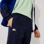 Lacoste אימונית קולורבלוק ספורטיבית DZ4D0D1201 ירוק נייבי כחול לבן cn1 גברים - Image 11