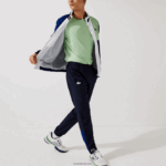 Lacoste אימונית קולורבלוק ספורטיבית DZ4D0D1201 ירוק נייבי כחול לבן cn1 גברים - Image 12