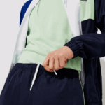 Lacoste אימונית קולורבלוק ספורטיבית DZ4D0D1201 ירוק נייבי כחול לבן cn1 גברים - Image 3