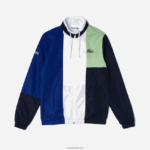 Lacoste אימונית קולורבלוק ספורטיבית DZ4D0D1201 ירוק נייבי כחול לבן cn1 גברים - Image 8