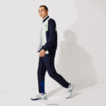 Lacoste אימונית קולורבלוק ספורטיבית DZ4D0D1201 ירוק נייבי כחול לבן cn1 גברים - Image 10