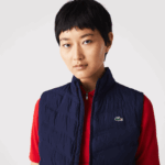 Lacoste אפוד גולף מרופד ספורט DZ4D0D2630 כחול כהה 423 נשים - Image 3