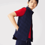 Lacoste אפוד גולף מרופד ספורט DZ4D0D2630 כחול כהה 423 נשים - Image 5