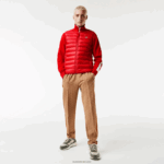 Lacoste אפוד דוחה מים מרופד DZ4D0D1250 אדום 240 גברים - Image 2