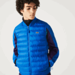 Lacoste אפוד דוחה מים מרופד DZ4D0D1251 כחול k1q גברים - Image 2