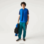 Lacoste אפוד דוחה מים מרופד DZ4D0D1251 כחול k1q גברים
