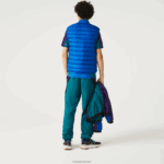 Lacoste אפוד דוחה מים מרופד DZ4D0D1251 כחול k1q גברים - Image 3