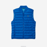 Lacoste אפוד דוחה מים מרופד DZ4D0D1251 כחול k1q גברים - Image 5