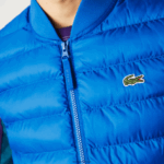 Lacoste אפוד דוחה מים מרופד DZ4D0D1251 כחול k1q גברים - Image 6