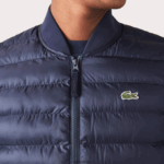 Lacoste אפוד דוחה מים מרופד DZ4D0D1253 כחול כהה hde גברים - Image 4