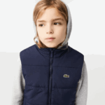 Lacoste אפוד דוחה מים DZ4D0D3213 כחול כהה 166 ילדים - Image 2