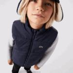 Lacoste אפוד דוחה מים DZ4D0D3213 כחול כהה 166 ילדים - Image 7