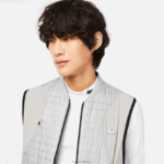 Lacoste אפוד הפיך מרופד ספורט DZ4D0D384 אפור שחור wix גברים - Image 2