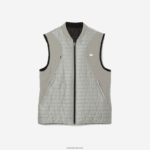 Lacoste אפוד הפיך מרופד ספורט DZ4D0D384 אפור שחור wix גברים - Image 4