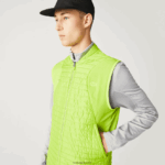 Lacoste אפוד הפיך מרופד ספורט DZ4D0D385 צהוב שחור g65 גברים - Image 4