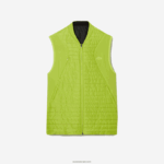 Lacoste אפוד הפיך מרופד ספורט DZ4D0D385 צהוב שחור g65 גברים - Image 5