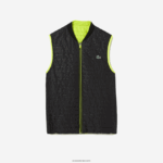 Lacoste אפוד הפיך מרופד ספורט DZ4D0D385 צהוב שחור g65 גברים - Image 6