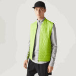 Lacoste אפוד הפיך מרופד ספורט DZ4D0D385 צהוב שחור g65 גברים - Image 10