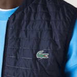 Lacoste אפוד הפיך מרופד ספורט DZ4D0D386 סגול כחול כהה se3 גברים - Image 2
